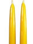 One pair of 8 x 3/4 inch hand dipped 100% beeswax tapers