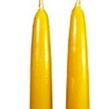 Pure beeswax hand dipped candles 12 inches by 1.25 inches